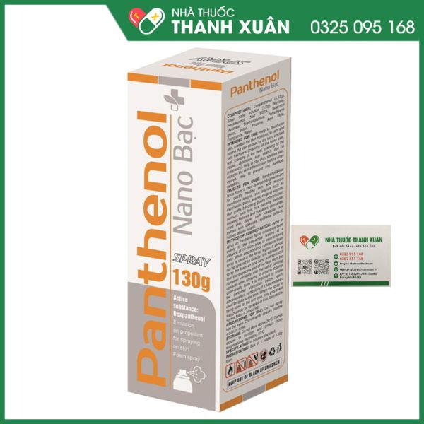 Panthenol Nano Bạc hỗ trợ trị bỏng và làm dịu vết thương